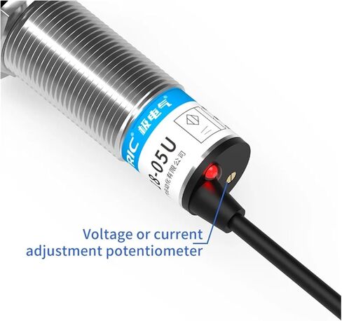1 Pcs Analog Linear Displacement Proximity Sensor M12 M18 M30 0-10V Voltage or 4-20mA Current Output Sensing Switch(M18 8mm 0-10v Output) in Saudi Arabia