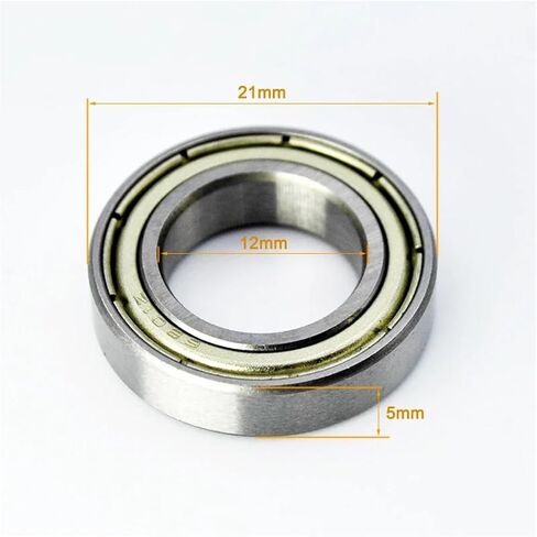 6800 6801 6802 6803 6804 6805 ZZ 6805ZZ 2Z محامل كرة الأخدود العميقة 10pcs (6801zz 12x21x5mm) in Kuwait