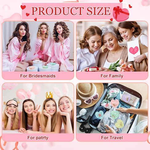 300 Pcs Heart-shaped Jewelry Packaging Bags Small Jewelry Transparent Resealable Cute Treat Bags for Business Wedding Birthday Festival Party Favor Supplies in Saudi Arabia