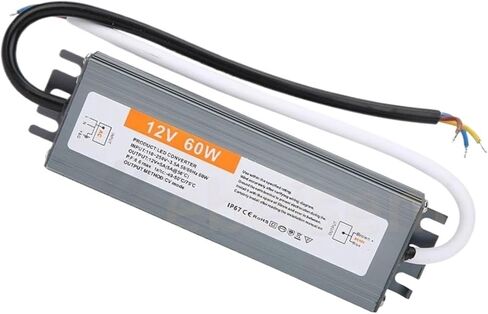 12V 60W 5A Switch Power Power Powerroof IP67 Aluminium Shell Outdoor 110-250V AC إلى DC LED محول الجهد المحول in Kuwait