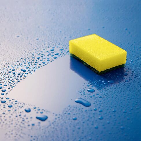 DecorRack 80 Cleaning Sponges, Heavy Duty Dish Sponges, Household Cleaning, Bathroom, Car Wash - Multicolor (Pack of 80) in Kuwait