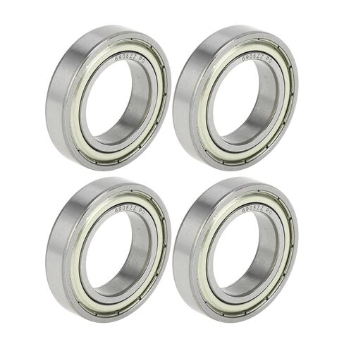 ACROPIX 6905ZZ Deep Groove Ball Bearings P0 25x42x9mm Lubricated Bearings Double Metal Seal Silver Tone Scooter Skateboard Wheel - Pack of 4 in Saudi Arabia