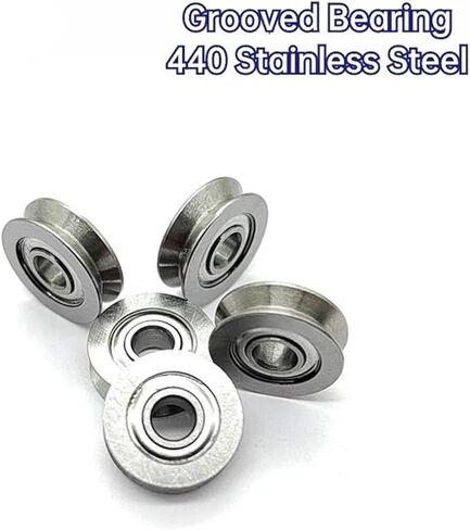 10PCS S623 624 625 SUS 440 Stainless Steel Bearing with Groove in Outer Ring 626 627 628 629 U V Type(S629-2-1) in Saudi Arabia