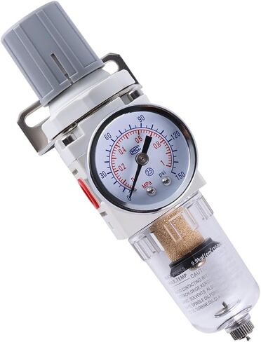 Pneumatic Filter Regulator AW2000-02 AW4000-04 Pneumatic Valve Pneumatic Compressed Air Filter Regulator With Gauge Air Tool(Manual Drain 1l4NPT) in Kuwait