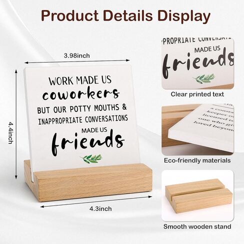 Birthday Gifts for Women Best Friends, Best Friendship Gifts for Women, Best Friend Office Decor Sign Gift, Best Friend Desk Decor Plaque Gift in Saudi Arabia