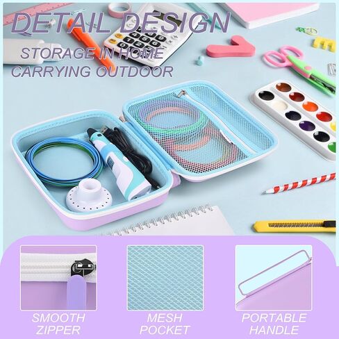 حالة التخزين الصعبة متوافقة مع Scrib3d P1 مجموعة قلم الطباعة ثلاثية الأبعاد المتقدمة ، وحالة حامل المنظم المحمولة للقلم ثلاثي الأبعاد والكابل in Kuwait