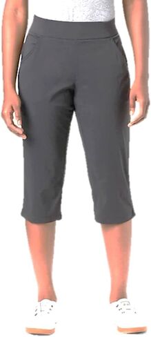 Columbia Women's Anytime Casual Capri, Stain Resistant, Sun Protection (as1, Alpha, x_l, Regular, Regular) Grey in Saudi Arabia