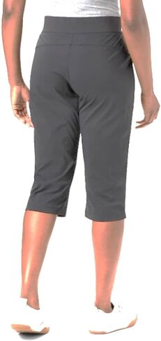 Columbia Women's Anytime Casual Capri, Stain Resistant, Sun Protection (as1, Alpha, x_l, Regular, Regular) Grey in Saudi Arabia