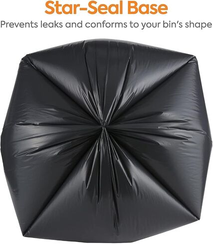 STAPLES COASTWIDE 50-56 Gallon Industrial Trash Bag, 43" x 46", Low Density, 1.5 mil, Black, 5 Rolls (CW22341) in Saudi Arabia
