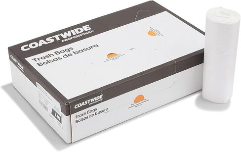 Staples Coastwide Professional Heavy Duty Trash Bags, 55-60 Gallon, 38" x 60", High Density and 14 Mic Thick, 8 Rolls Per Carton (200 Total Bags) in Saudi Arabia