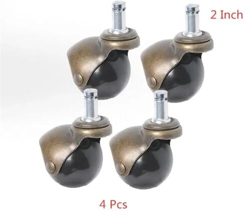 4pcs 2 بوصة أريكة circlip العجلة العالمية منخفضة مركز الأثاث قضبان إدراج العجلات الصامتة in Saudi Arabia