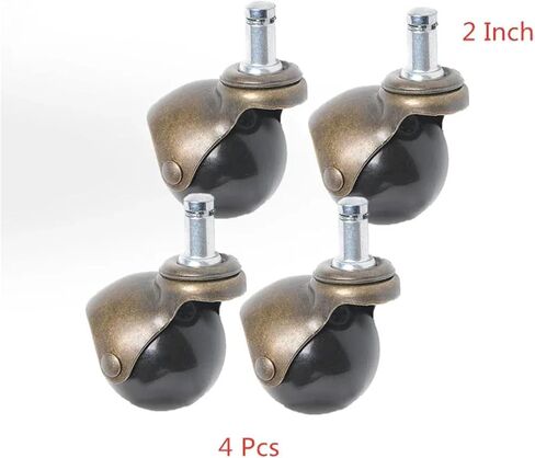 4pcs 2 بوصة أريكة circlip العجلة العالمية منخفضة مركز الأثاث قضبان إدراج العجلات الصامتة in Saudi Arabia