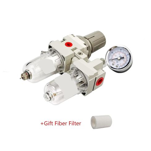 Compressor Filter Manual Drainage Supply Air Filters Pump Moisture Pneumatic Pressure Regulator Oil Separator(Only AC2010-02,Fiber Filter) in Kuwait