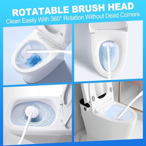 100pcs Disposable Toilet Brush Replacement Head,Bathroom Cleaning,Disposable Bowl Cleaners Compatible with Most Toilet Brushes in Saudi Arabia