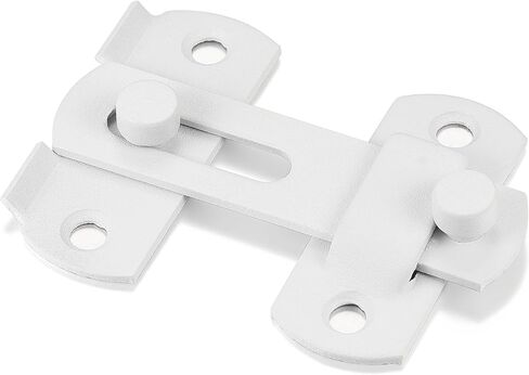 4 Packs Barn Door Latches，2.75" x 2.02" Matte White Stainless Steel barn gate flip Door Latch Bi-fold Door Lock,Sliding Door Lock Gate Latches Wine Cabinet Closet Door Latches，White Finish in Saudi Arabia