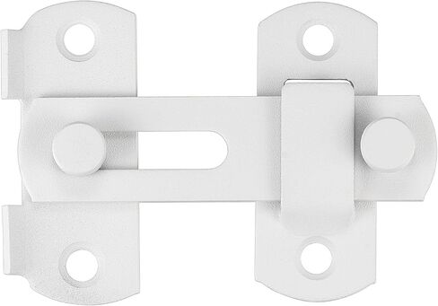 4 Packs Barn Door Latches，2.75" x 2.02" Matte White Stainless Steel barn gate flip Door Latch Bi-fold Door Lock,Sliding Door Lock Gate Latches Wine Cabinet Closet Door Latches，White Finish in Saudi Arabia