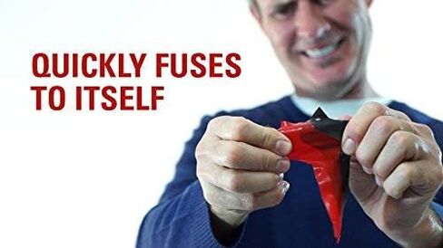 Tommy Tape Tele Selfing Silicone Tape 1 في × 10 قدم أسود in Kuwait