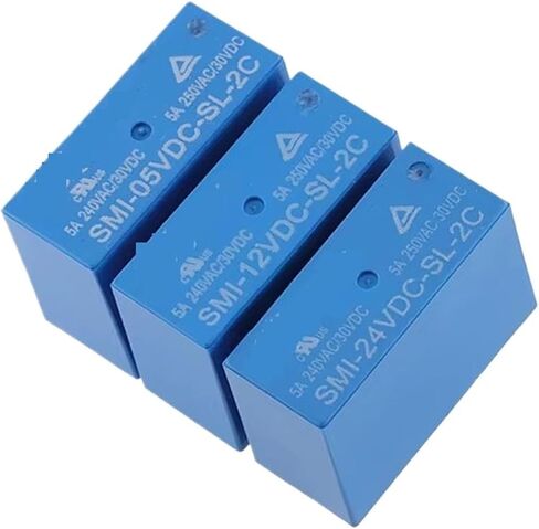 5PCS/Lot SMI-05V/12V/24VDC-SL-A -SL-C SL-2C 5A 10A 4pin 5pin 8pin 5V 24V Power Relay(SMI-05VDC-SL-2C 8Pin) in Saudi Arabia