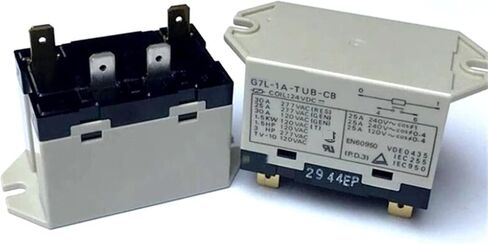 24V RELAY G7L-1A-Tub-CB 24VDC G7L-1ATUBCB 24VDC DC24V 24V 30A 277VAC 4PIN (5pcs) in Saudi Arabia