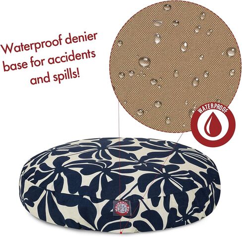 وسادة Majestic للحيوانات الأليفة المستديرة المتشابكة., Medium, Teal in Kuwait