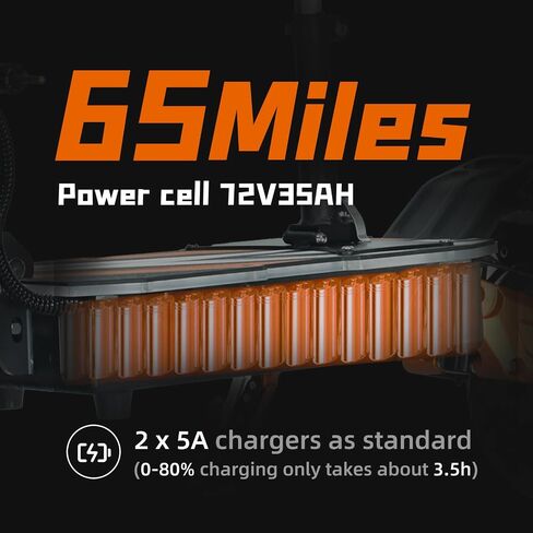 TRBK-M2 72V10000W Dual Drive Off-Road Electric Scooter, 11-inch All-Terrain Tires, 60 mph Top Speed, 35 AH Li-Ion Battery, 60 Mile Range, Hydraulic Brakes/Shock Absorption,Smart Large Screen with Seat in Saudi Arabia
