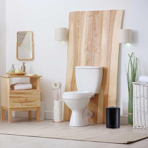 يمكن أن تكون القمامة المعدنية الأنيقة مع غطاء قرب ناعم صامت ، وسعة كبيرة 5L - 1.3 جالون ، ودواسة قدم متينة للتشغيل الخالي من اليدين ، وتصميم مربع حديث - مثالي للحمام أو المنزل أو المكتب (الكروم) in Kuwait