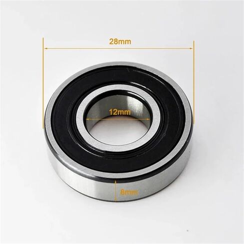 10pcs ABEC 5 6001 2RS ZZ 12 * 28 * 8 MM 6001RS 6001Z DDU 2Z القطر الداخلي 12 مم محامل كروم للأخدود العميق (6001 ZZ Premium) in Saudi Arabia