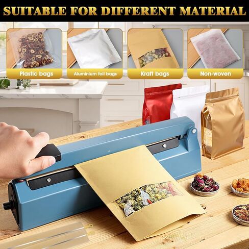 10 Pieces 8 Inch Heated Ribbon Cutter Sealer,Heat Sealer for Cookies,Impulse Bag Sealers Impulse Sealers Replacement Parts Heat Seal Strips Replacement Heating Element Grip Service Spare Repair Kit in Kuwait