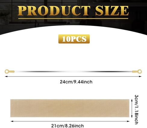 10 Pieces 8 Inch Heated Ribbon Cutter Sealer,Heat Sealer for Cookies,Impulse Bag Sealers Impulse Sealers Replacement Parts Heat Seal Strips Replacement Heating Element Grip Service Spare Repair Kit in Kuwait