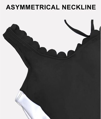 YNIQUE Women's Swimsuits 2025 One Shoulder High Waist One Piece Bathing Suit U-Neck Tummy Control Monokini in Saudi Arabia