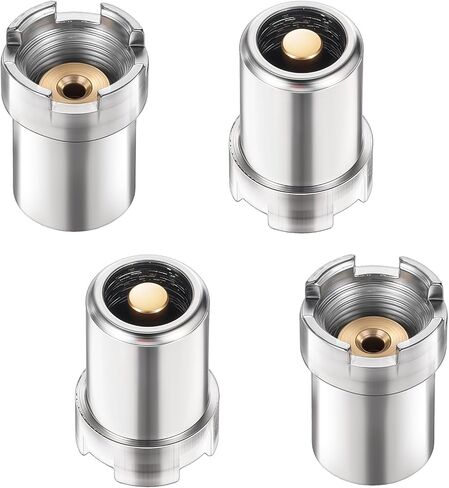 4 PCS 510 محول ملولب الخيوط المصنوعة من الفولاذ المقاوم للصدأ المحول لحام محول الحديد ملحقات موصل لوحة الدائرة التحقق من الفضة الرجال 0.55 × 0.39 × 0.33 بوصة نحاس in Saudi Arabia