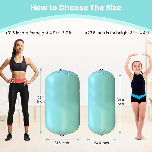 Dobests Air Roller Gymnastics Barrel Kids Back Handspring Trainer interatabletumbling Roller Air Barrel للأطفال. in Kuwait