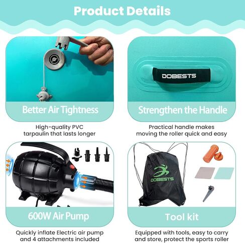 Dobests Air Roller Gymnastics Barrel Kids Back Handspring Trainer interatabletumbling Roller Air Barrel للأطفال. in Kuwait