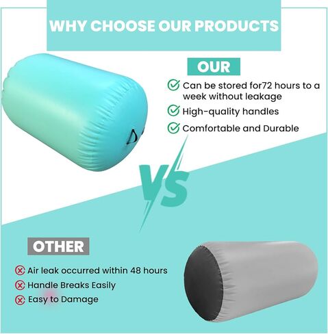 Dobests Air Roller Gymnastics Barrel Kids Back Handspring Trainer interatabletumbling Roller Air Barrel للأطفال. in Kuwait