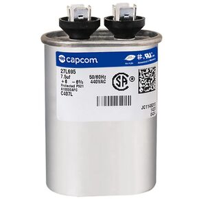 بديل متوافق مع Tradepro-TP-CAP-7.5/440 7.5 MFD 440V OVAL Run Run by JustCapacitors in Kuwait
