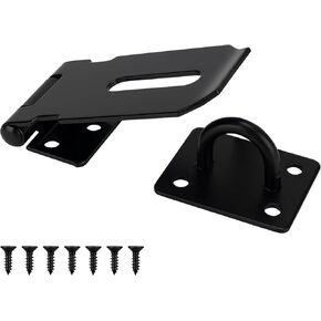 قفل HASP من الفولاذ المقاوم للصدأ 3 بوصة ، وقفل أسود شاق لبوابات السياج والأبواب والخزائن ، وإنهاء السطح المصقول ، وحزمة واحدة in Kuwait