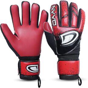 Kids Soccer Goalkeeper Gloves with Finger Save – Strong Latex Grip, Padded Fingers & Palms, Breathable, Adjustable Wrist, Durable & Comfortable in Saudi Arabia