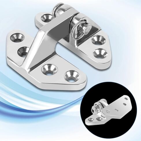 316 Stainless Steel Boat Hatch Hinges,3.62inchx 2.87inch (92 X 73 mm) Polished Marine Hinge,Marine Boat Hatch Heavy Duty Hinges with Screws,for Boats, Yachts, Doors, Deck,Windows, Cabinets (2 Pack) in Saudi Arabia