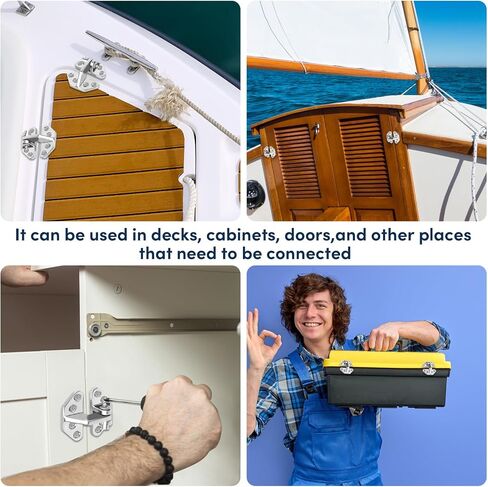 316 Stainless Steel Boat Hatch Hinges,3.62inchx 2.87inch (92 X 73 mm) Polished Marine Hinge,Marine Boat Hatch Heavy Duty Hinges with Screws,for Boats, Yachts, Doors, Deck,Windows, Cabinets (2 Pack) in Saudi Arabia