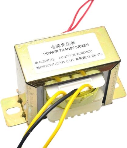 Cirmech Dual AC 18V 50W Square EI Transformer for Preamplifer Amplifer Amplifer Ambelfer استخدم 110V 220V في اختياري (110 فولت) in Saudi Arabia