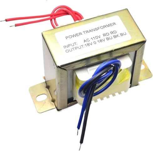 Cirmech Dual AC 18V 50W Square EI Transformer for Preamplifer Amplifer Amplifer Ambelfer استخدم 110V 220V في اختياري (110 فولت) in Saudi Arabia