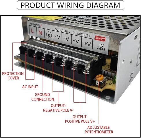 DC 12V 12W 15W 24W 36W 60W 72W 100W 120W AC/DC Converter 1A-10A LED LED ANDRAFTING ADAPTER (DC 12_12W) in Kuwait