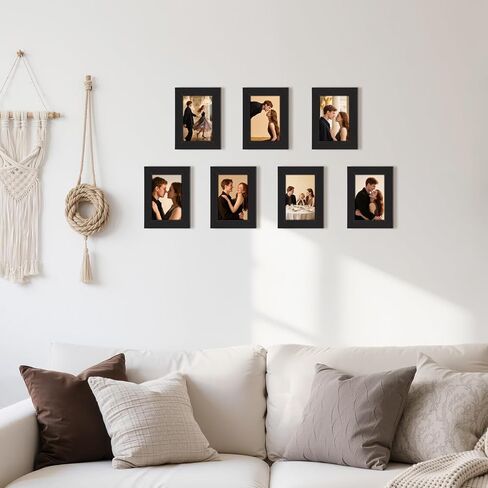 إطار صورة PETAFLOP مقاس 8 × 10، إطارات بنية ريفية تناسب شاشة عرض حائطية مطبوعة مقاس 8 × 10 بوصة، 7 عبوات in Kuwait