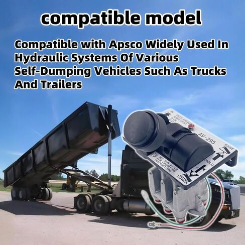 Power Take Off PTO Hoist Air Shift Control Valve with PTO Switch Brighter Light Push to Connect Fittings Dump Truck Valve Tipper Hydraulic System Fit for Apsco AV-295 328388-79X K90 in Saudi Arabia