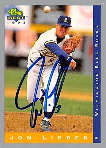 Jon Lieber Card Baseball Card (Wilmington Rocks) 1993 Classic Best #110 Minor League Rookie - Baseball Slabbed Cards in Saudi Arabia