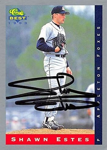 بطاقة البيسبول شون إستس (Appleton Foxes) 1993 كلاسيك أفضل #70 الصاعد الصاعد في الدوري الصاعد - بطاقات موقعة للبيسبول. in Kuwait