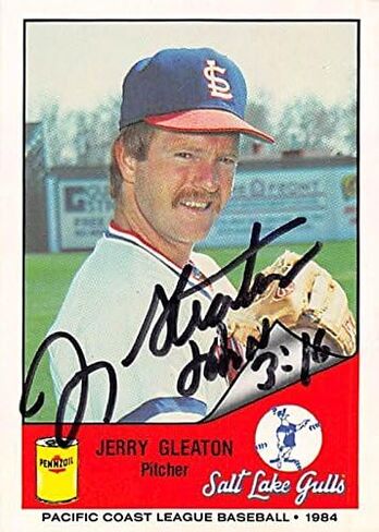 Autograph Warehouse 344626 Jerry Gleaton Autographed Baseball Card - Minor League44; Salt Lake Gulls 1984 Cramer Sports No. 186 in Saudi Arabia