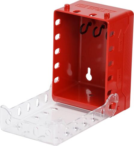 Brady Ultra Compact Lock Box - Wall-Mounted Lockout Tagout Lock Box, Without Locks - Red - 149173 in Saudi Arabia