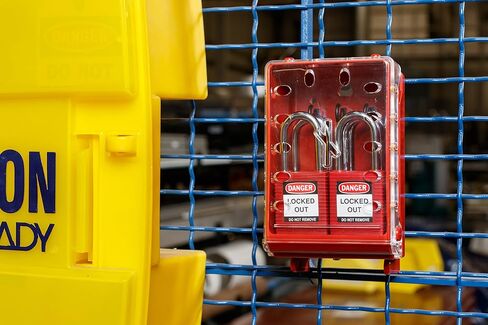 Brady Ultra Compact Lock Box - Wall-Mounted Lockout Tagout Lock Box, Without Locks - Red - 149173 in Saudi Arabia