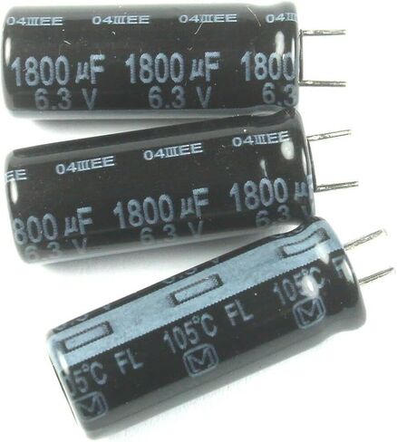 (LB #23) 10pcs متوافق مع Panasonic FL 1800UF 6.3V 105C المكثف الكهربائي الشعاعي اللوحة الأم in Saudi Arabia